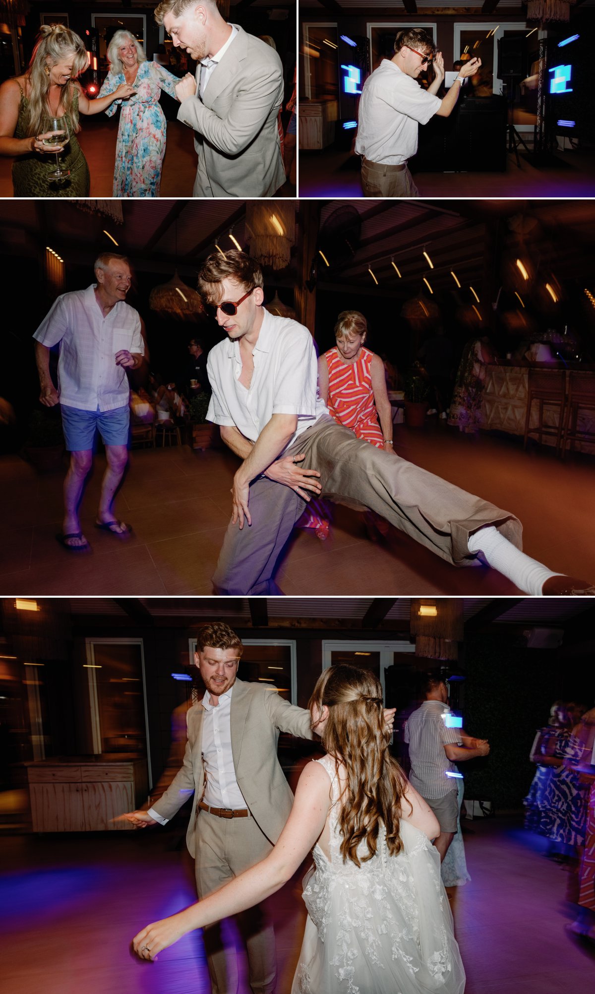 wedding reception dancing